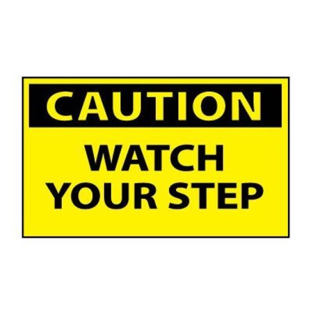 NATIONAL MARKER CO Machine Labels - Caution Watch Your Step C203AP